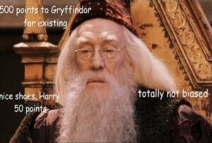 Biased Gryffindor points humor