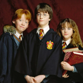 Harry, Ron, and Hermione.