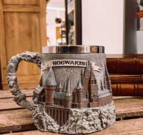 Hogwarts-themed decorative mug.