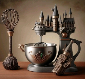 Hogwarts-themed kitchen mixer.