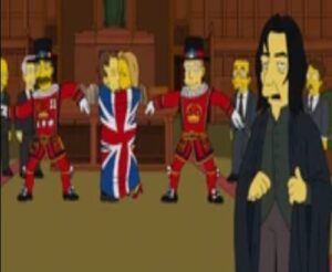 Simpsons parody of Snape.