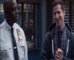 Holt and Jake interacting.