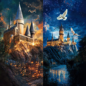 Hogwarts day and night