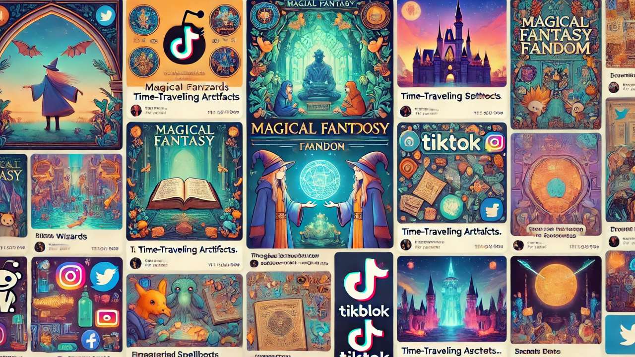 Magical fantasy book-themed TikToks