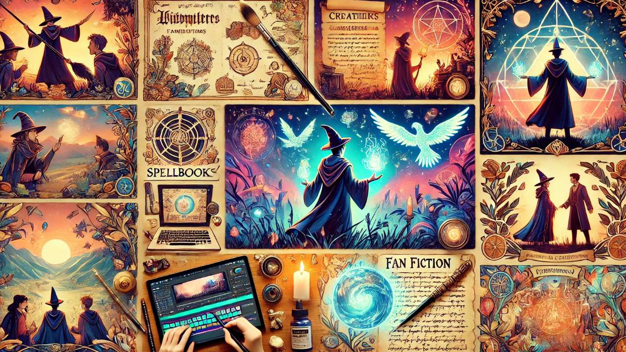 Magical storyboard of wizarding world