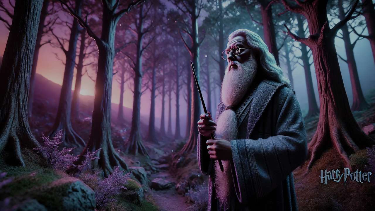 Dumbledore in the forbidden forest