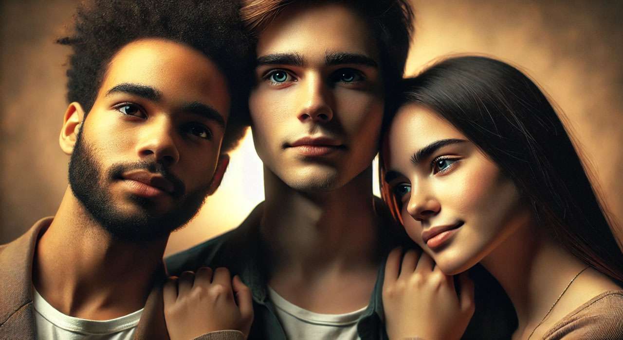 Emotional growth and friendship in Harry Potter with close-up of main characters.
