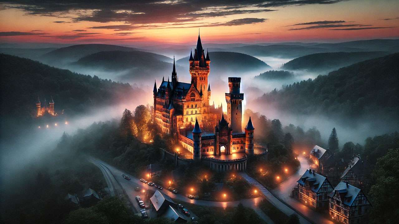 Filming in Alnwick Castle for Harry Potter, showcasing real-world locations transformed into magical film sets.