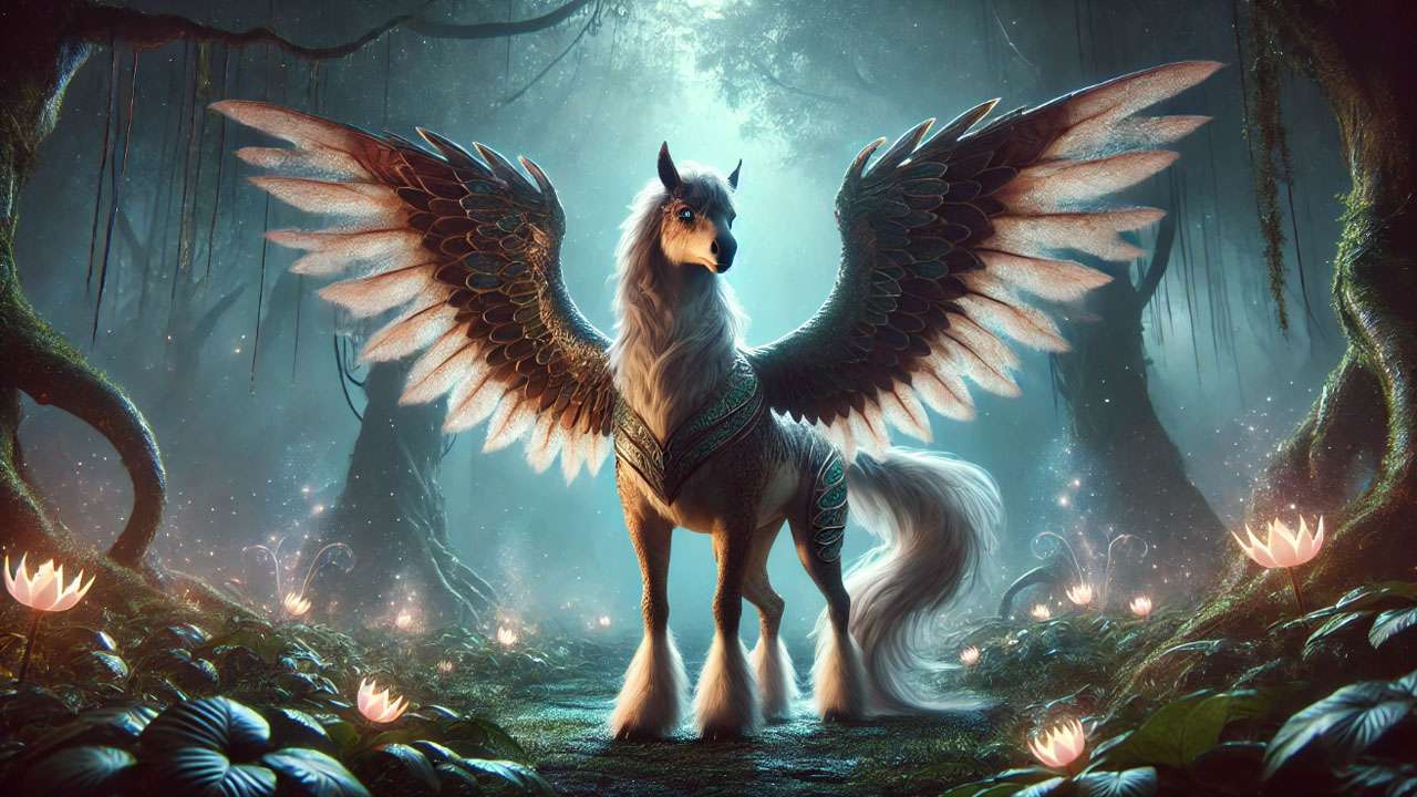 Majestic Mystical Creature Display