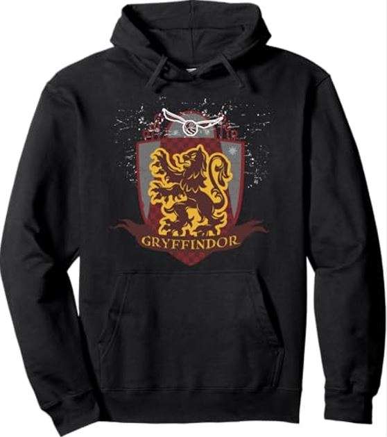 Harry Potter Gryffindor Quidditch Shield Pullover Hoodie