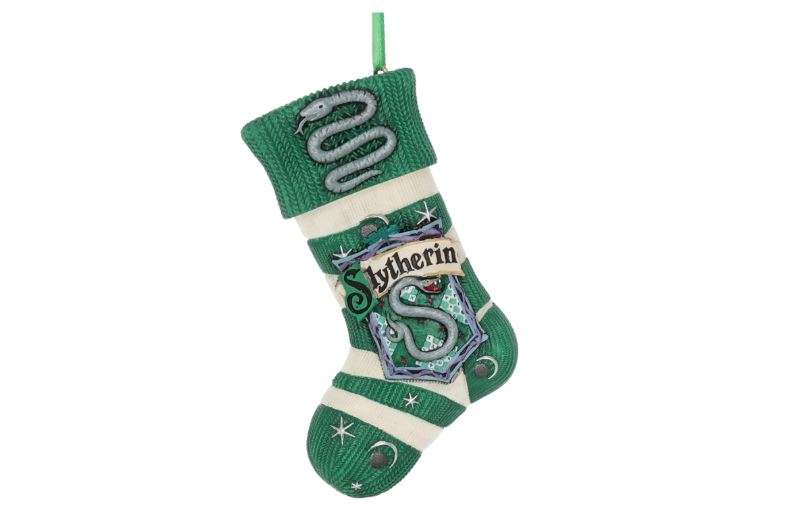 Nemesis Now Officially Licensed Harry Potter Slytherin Stocking Hanging Ornament, Green