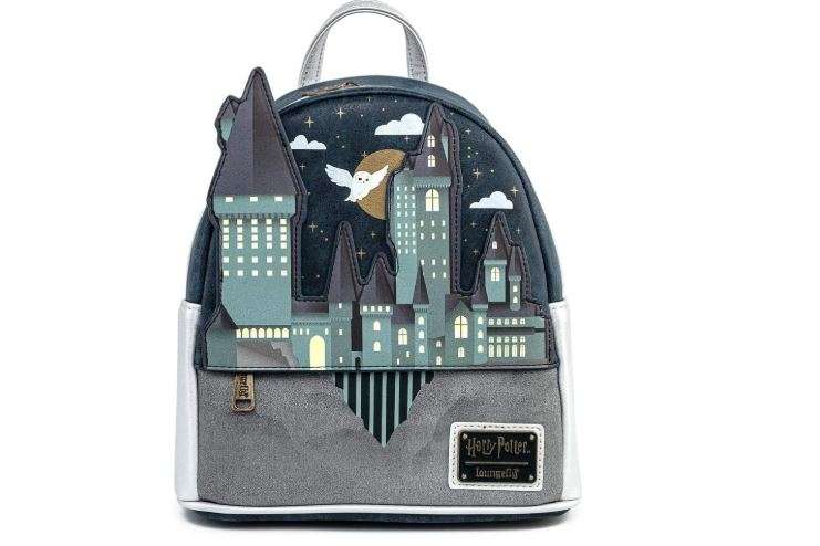 Loungefly Harry Potter Hogwarts Castle Hedwig Womens Double Strap Shoulder Bag Purse