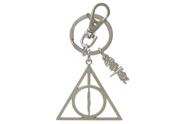 Monogram International Harry Potter Deathly Hallows Pewter Key Ring