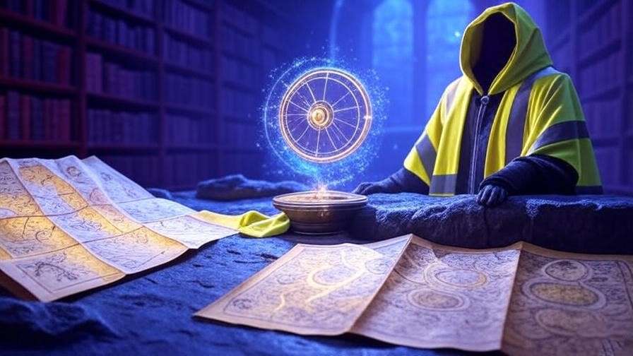 Glowing Time-Turner, Invisibility Cloak, and Marauder’s Map in a Hogwarts library, blending magical and sci-fi elements for the Harry Potter genre debate. 