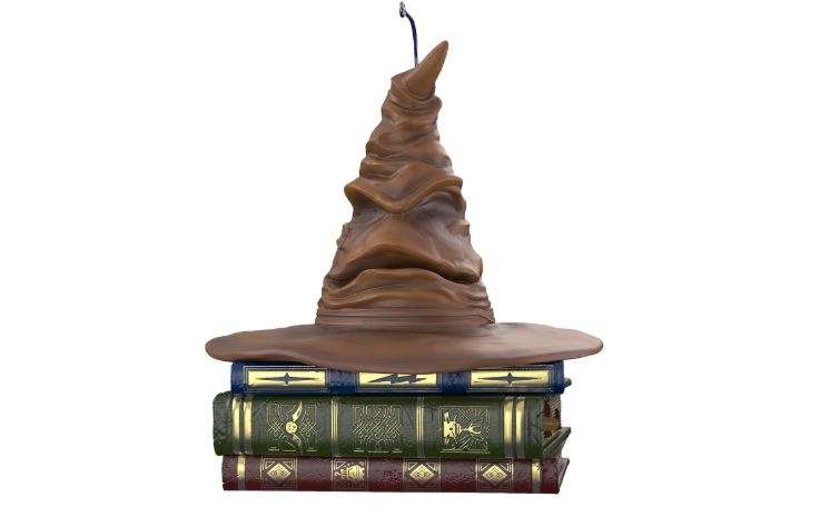Hallmark Keepsake Christmas Ornament, Harry Potter Sorting Hat, Halloween Ornament with Sound and Motion