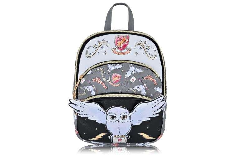 Fast Forward Harry Potter Backpack for Men, Women, Unisex | Cute PU Leather 10" Mini Backpack Purse Shoulder Bag | Potter Accessories