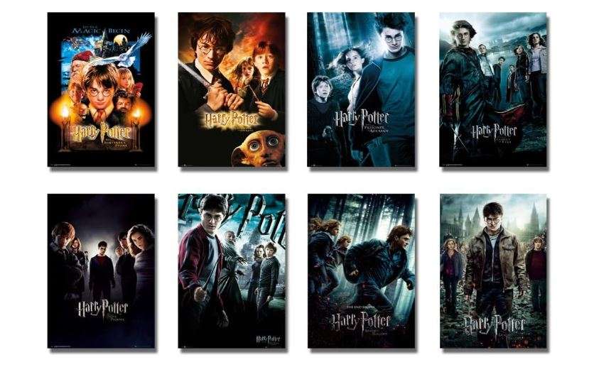 Harry Potter 1-8 - Movie Poster/Print Set (8 Individual Full Size Movie Posters - Version 1) (Size: 24 inches x 36 inches each)