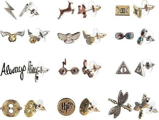 Elevate your style with the Harry Potter Hogwarts Symbols Fashion Earrings, a must-have accessory for fans of the wizarding world, featuring iconic Hogwarts symbols. Crafted from durable zinc alloy, these earrings offer both style and durability, making them the perfect addition to any Harry Potter fan's jewelry collection.