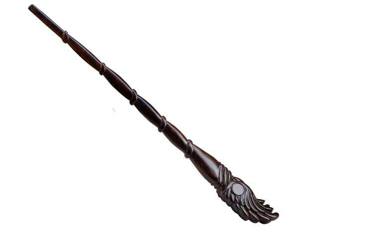 Handicraftviet - Wooden Wizard Wand 15 inch, Magic Wand Real Wood/Collectible Cosplay Magic Wand/Magical Gift for Halloween, Christmas and Birthday Party (S10)