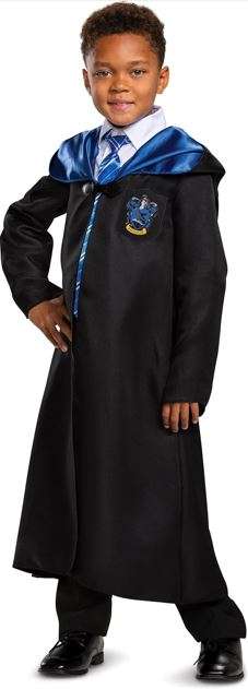 Harry Potter Robe, Official Hogwarts Wizarding World Costume Robes, Classic Kids Size Dress Up Accessory