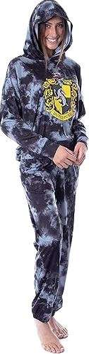 Harry Potter Womens' Hogwarts Houses Tie Dye Hooded Jogger Set