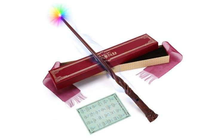 ShinySong Rechargeable Light Up Wizard Wand with Gradient Lighting, Illuminating Magic Witch Wands for Kids Christmas Cosplay Party, Root