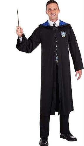 Harry Potter Ravenclaw Robe for Adults - Official Wizarding World Hogwarts Ravenclaw Costume Uniform for Cosplay