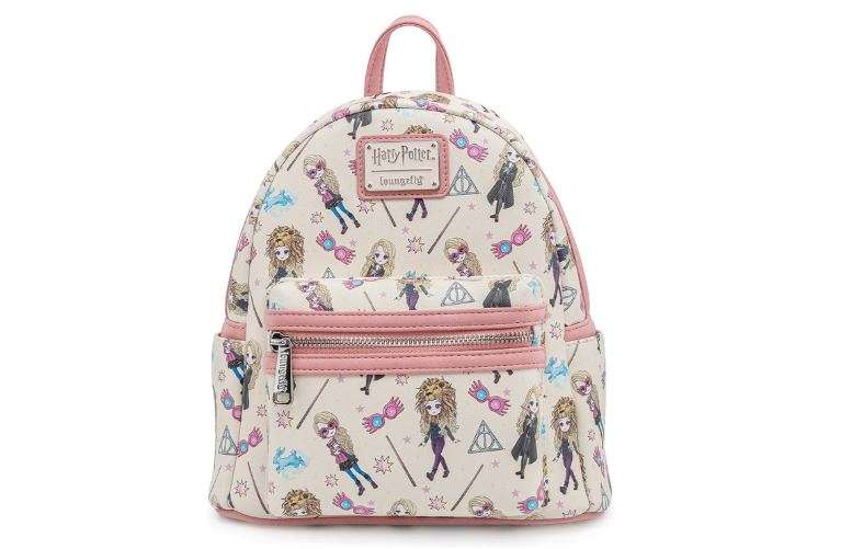 Loungefly Harry Potter Luna Lovegood All Over Print Womens Double Strap Shoulder Bag Purse