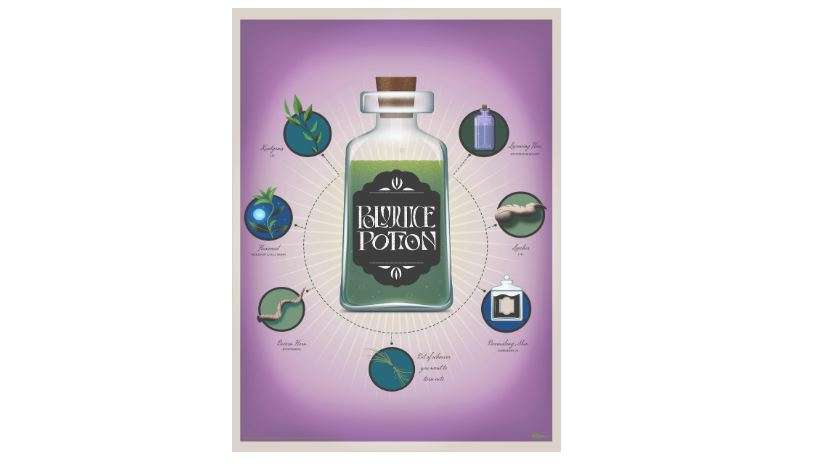 MIGHTYPRINT Harry Potter – Polyjuice Potion – Durable 17” x 24 Wall Art – NOT Made of Paper – Officially Licensed Collectible