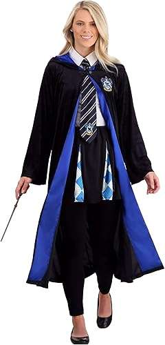 Deluxe Harry Potter Ravenclaw Robe Costume for Adults ? Movie Quality Wizarding World Hogwarts House Themed Robes