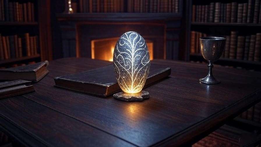 Mystical wizarding study with ancient books, a silver goblet, and a glowing artifact tied to Arcturus Black.