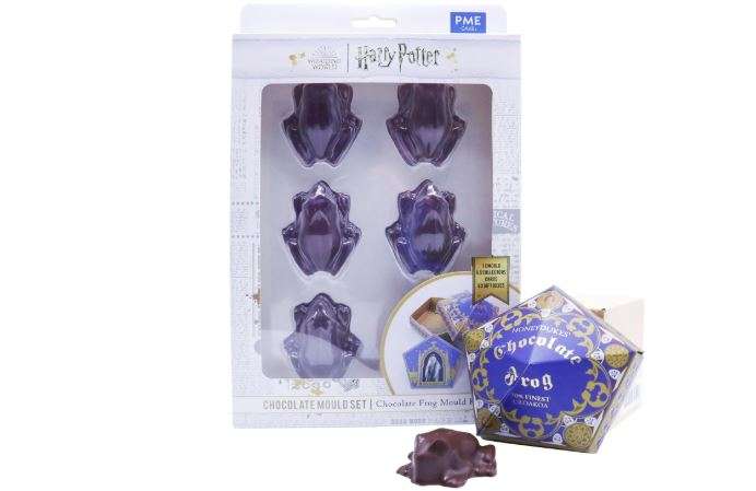 PME Harry Potter Chocolate Mould Set, Honeyduke's Frogs with Foldable Boxes & Collector's Cards
