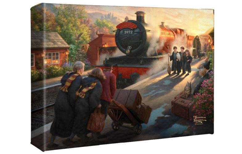 Thomas Kinkade Harry Potter™ Hogwarts Express™ 8" x 10" Gallery Wrapped Canvas Art | Frameless Room Wall Art | Certificate of Authenticity Included