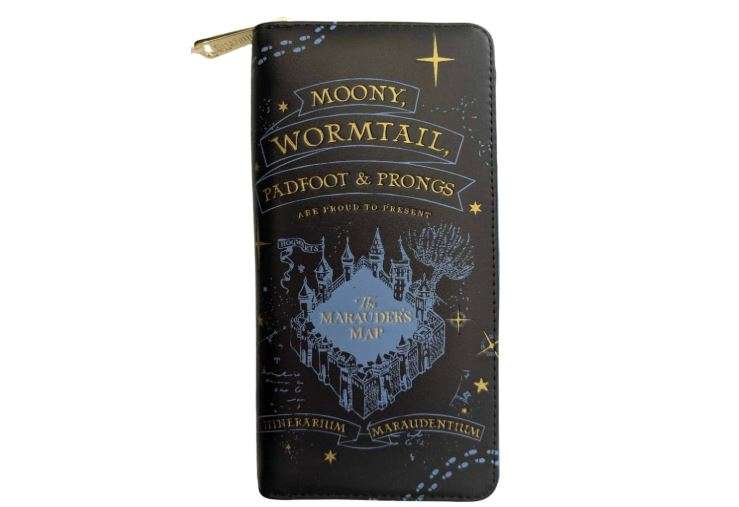 Loungefly Harry Potter Marauders Map Wallet – Moony, Wormtail, Padfoot & Prongs Midnight Edition