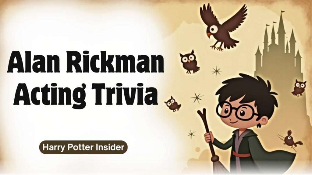 Alan Rickman Acting Trivia