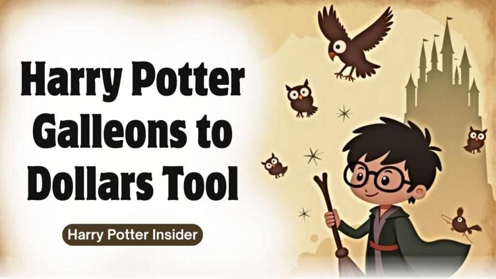 Harry Potter Galleons to Dollars