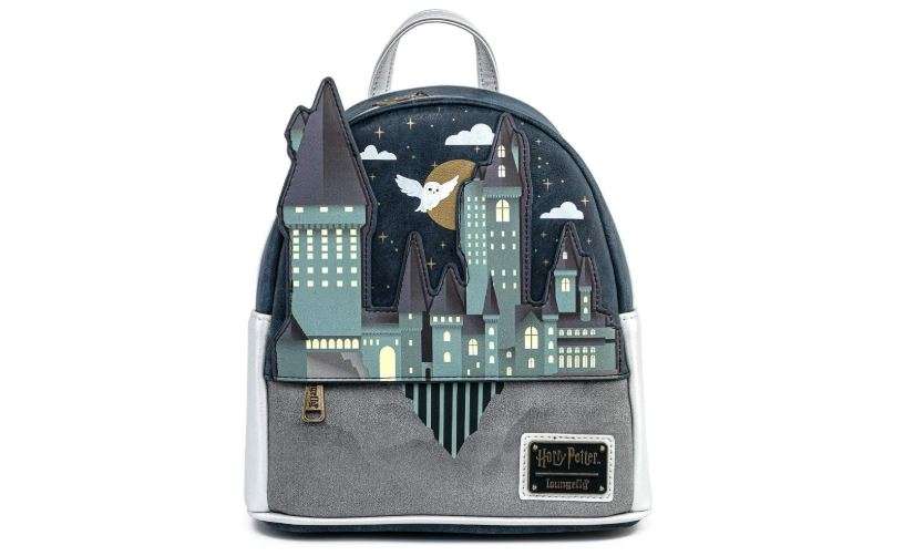 Loungefly Harry Potter Hogwarts Castle Hedwig Womens Double Strap Shoulder Bag Purse