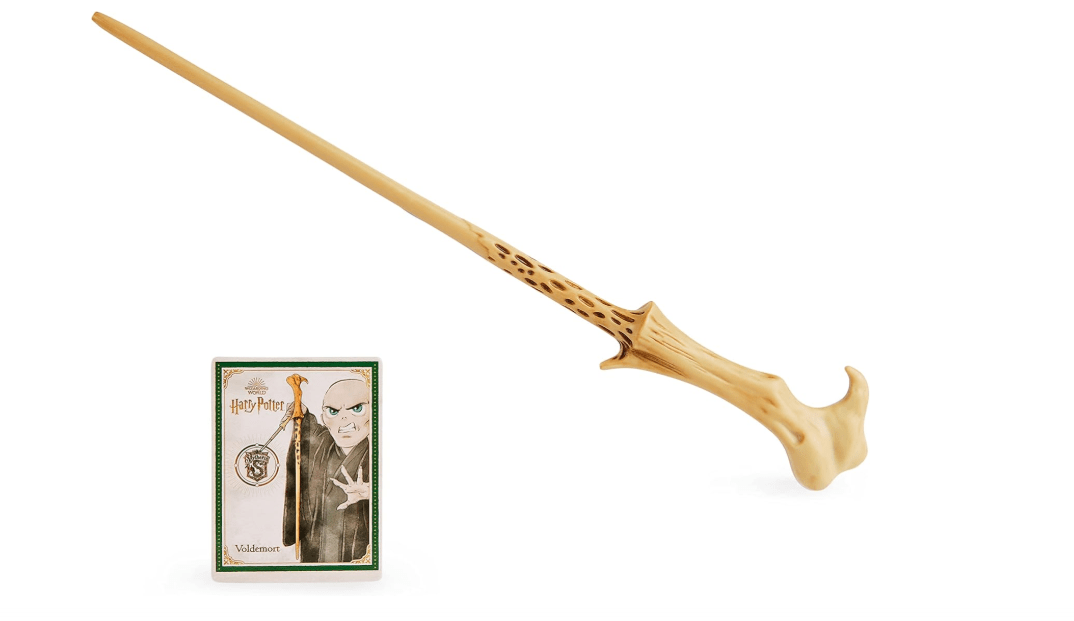 Wizarding World Harry Potter, 12-inch Spellbinding Voldemort Magic Wand with Collectible Spell Card, Kids Toys for Ages 6 and up