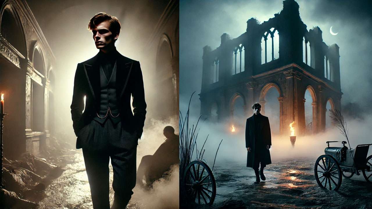 Daniel Radcliffe in The Woman in Black or Swiss Army Man, showcasing his versatility in post-Harry Potter roles.