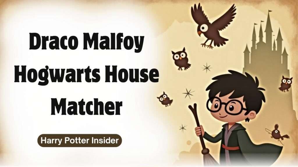 Draco Malfoy Hogwarts House Matcher
