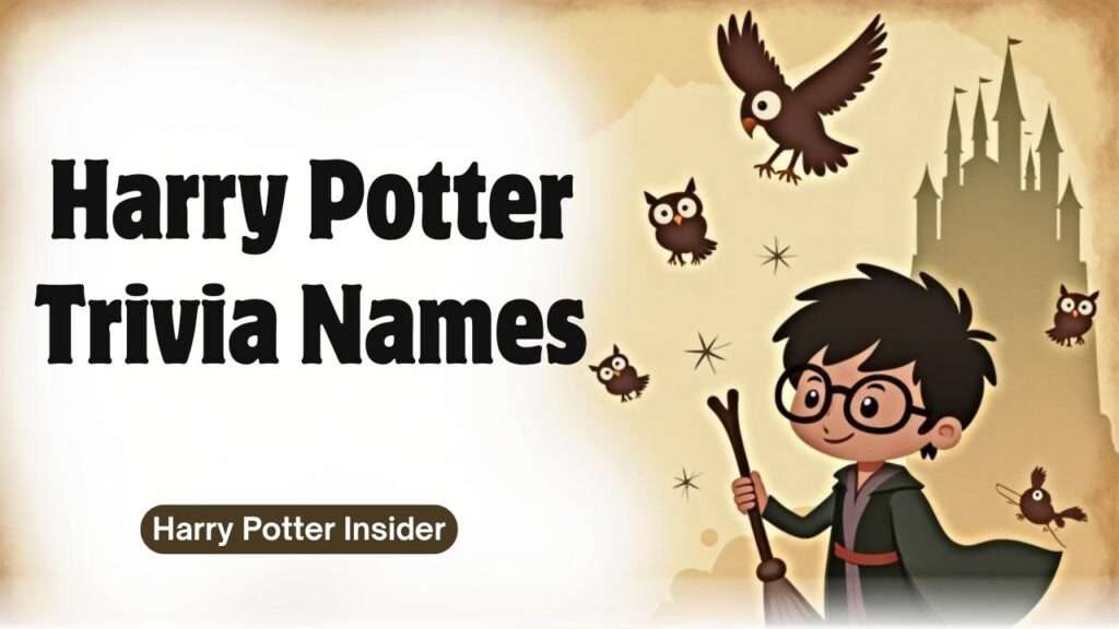 harry potter trivia names