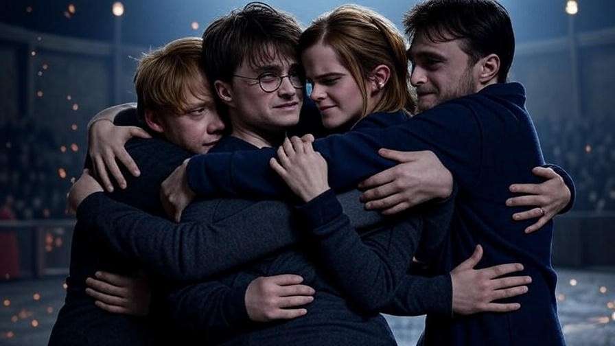 Harry Potter cast bonding through challenges during intense filming scenes.
