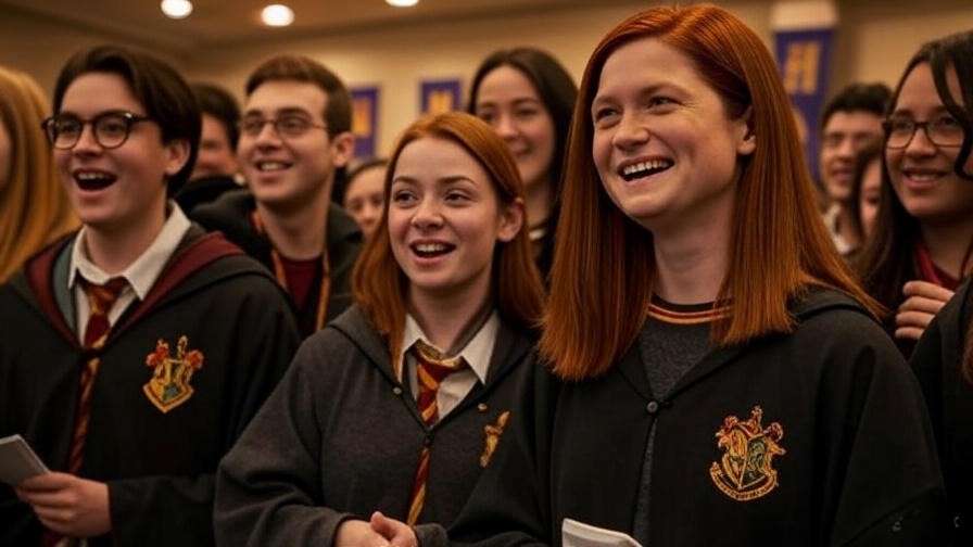 Harry Potter fans and cast building community through lasting friendship stories.