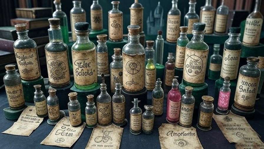 harry potter potions labels