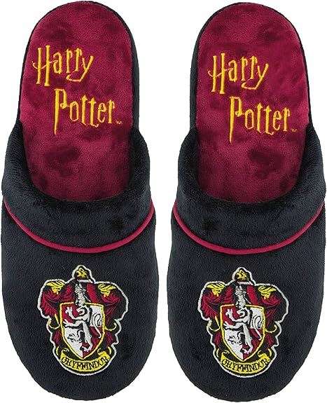 Cinereplicas Harry Potter - Deluxe Slippers Gryffindor/Hufflepuff/Slytherin/Ravenclaw- Official License