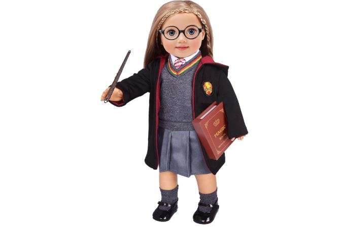 Magic School Uniform Inspired Halloween Costume Doll Clothes Clothing Outfits Accessories Set 10 Pcs for 18 inch Girl Dolls 