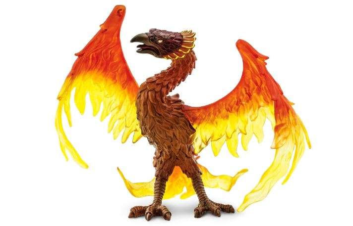 Safari Ltd. Phoenix Figurine - 7" Fiery Bird Model Figure - Mythical Toy for Boys, Girls, and Kids Age 3+ 