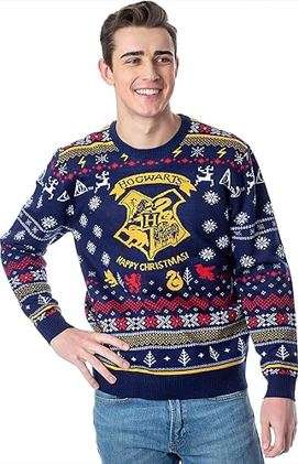 Bioworld Adult Christmas Holiday Ugly Sweater Knit Pullover for Men and Women
