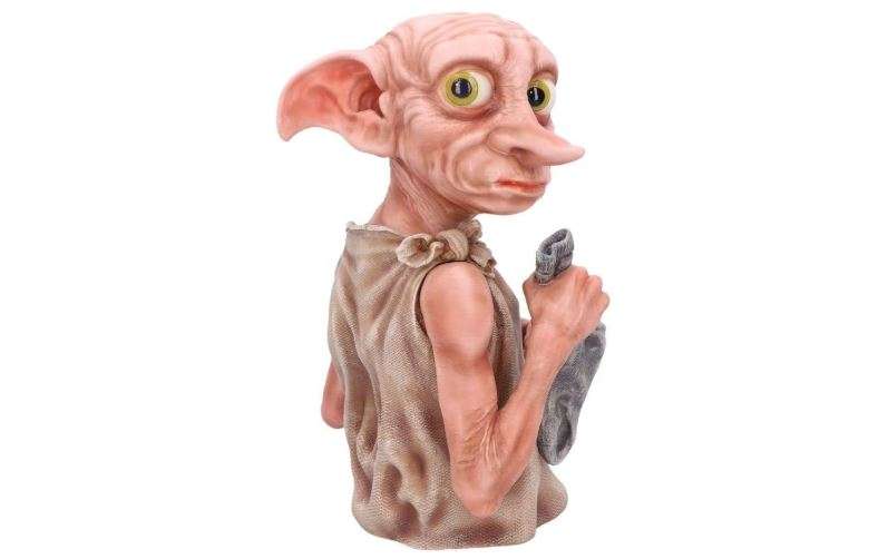Nemesis Now Officially Licensed Harry Potter Dobby Bust, 30cm, Pink