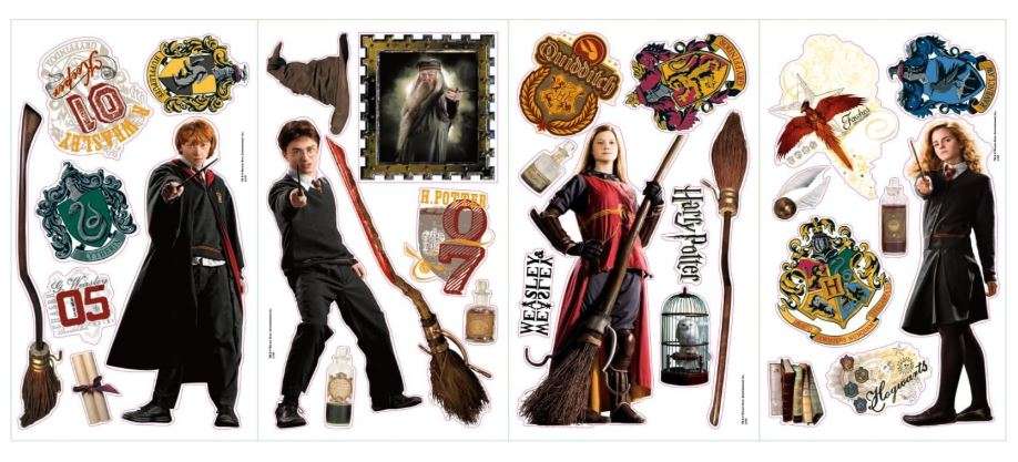 RoomMates RMK1547SCS Harry Potter Peel and Stick Wall Decals 10 inch x 18 inch